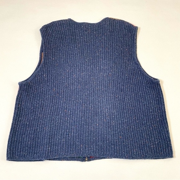 VTG patchwork floral embroidered vest 1X - Picture 6 of 12